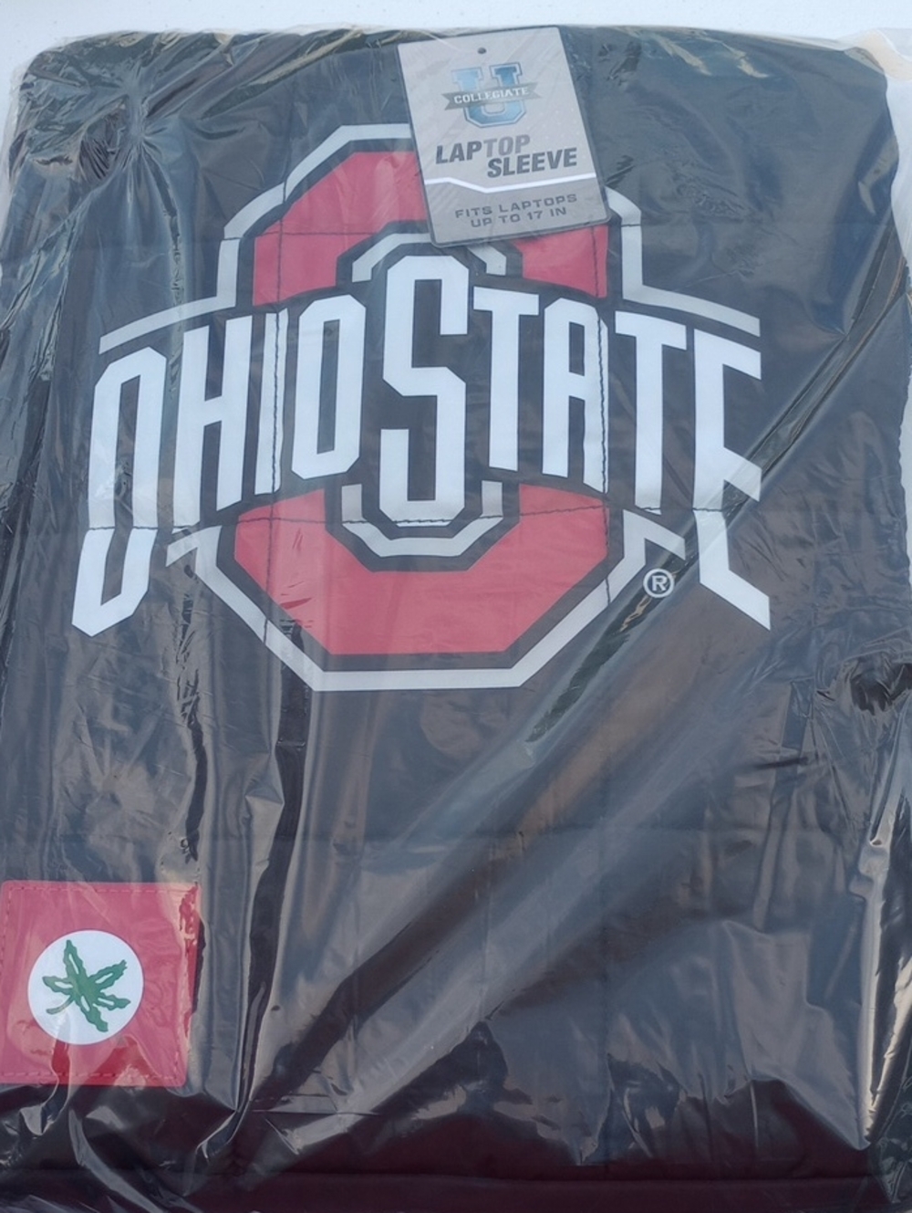 New In Bag Ohio State Black Laptop Sleeve with Red Logo